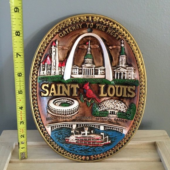 Vintage Saint Louis Missouri Gateway to West Collectible Plate Wall Hang - Picture 4 of 4